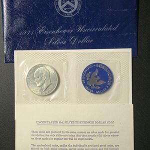 1971-S 40% Silver Eisenhower Dollar OGP (Original Goverment Packaging)